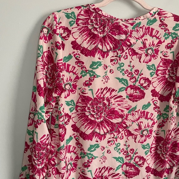 Anthropologie Plenty by Tracy Reese Floral Bell Sleeve Blouse - Picture 12 of 14
